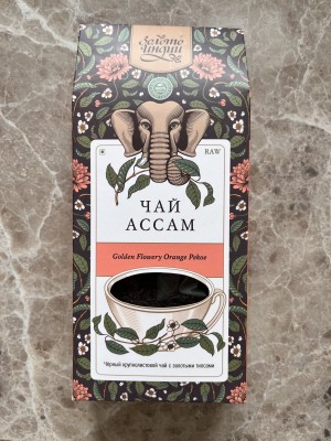 Чай  черный крупнолистовой Ассам, 100 гр.