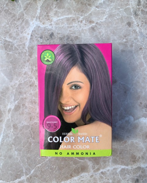 Травяная краска для волос "Color Mate", Махагони 75 гр