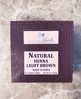 Натуральная Светло-коричневая хна, Indian Khadi 100 гр