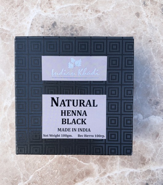 Хна для волос натуральная черная (Naturall black henna)" ,Indian khadi