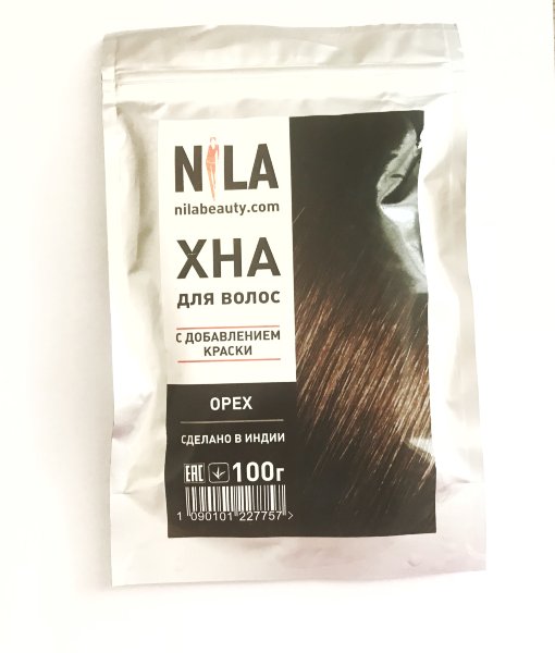 Хна для волос "Орех", Nila 100 гр.